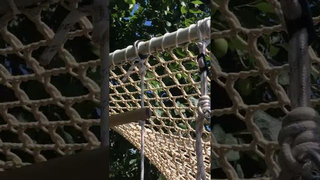 Сетка на дачу для гамака из полиэфирного шнура