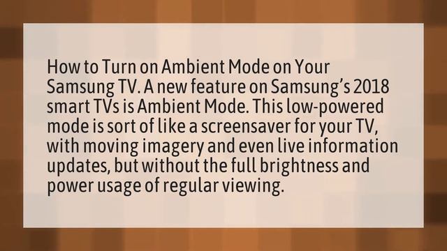 Do Samsung smart TVs have screensavers?