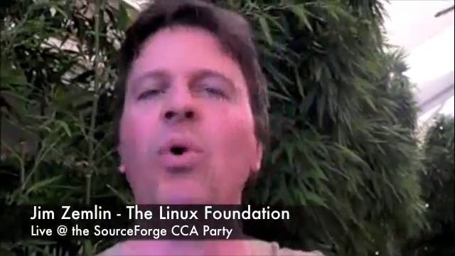 Jim Zemlin Live From the SourceForge CCA Party