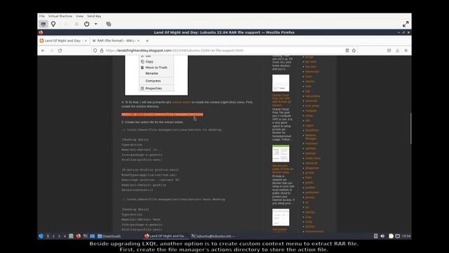 Lubuntu 22.04: LXQt-Archiver RAR file support