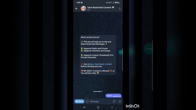 Get Access to Telegram Restrict Contents ||  How To Take Screenshot on Restrict Groups or Channels