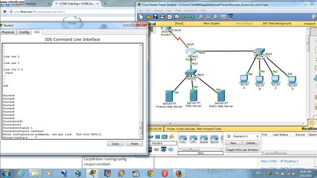 CCNA Access List Sim 2