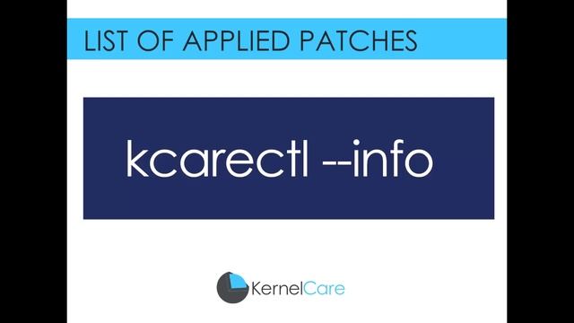 KernelCare Rebootless Kernel Updates