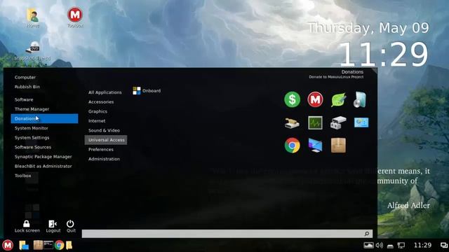 MakuluLinux LinDoz Design and Theme Changes