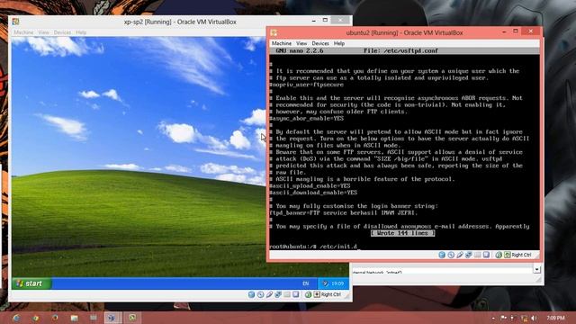 tutorial FTP ubuntu server dngan virtual box