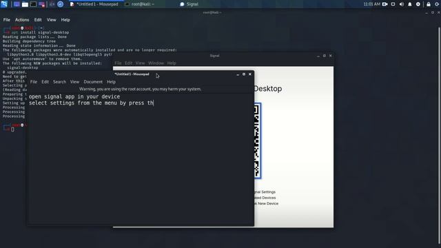 How to install Signal in kali Linux || Signal Private Messenger