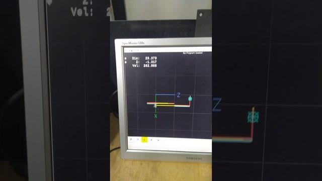 Testando a macro de rosca do Linux CNC