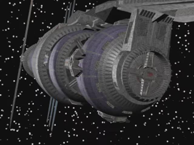 Babylon 5 fly by / Вавилон 5 облёт