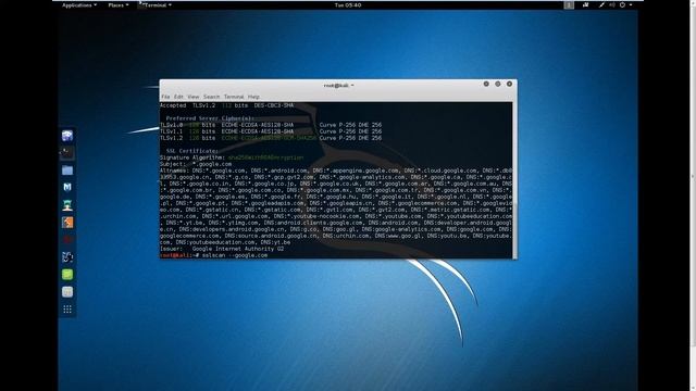 SSLScan - Kali Linux