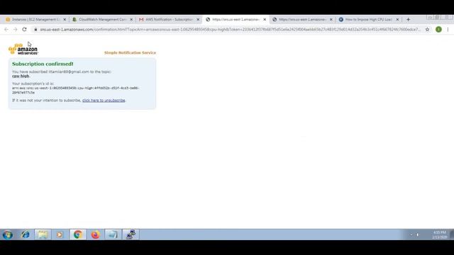 Tamil AWS Cloudwatch EC2 Instance CPU utilization send the email alerts Step By Steps Tutorial ?