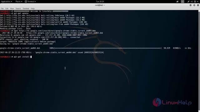 How to install chrome on kali linux