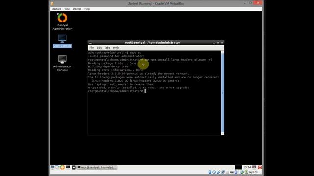 Installing Virtual Box Additions in Zentyal