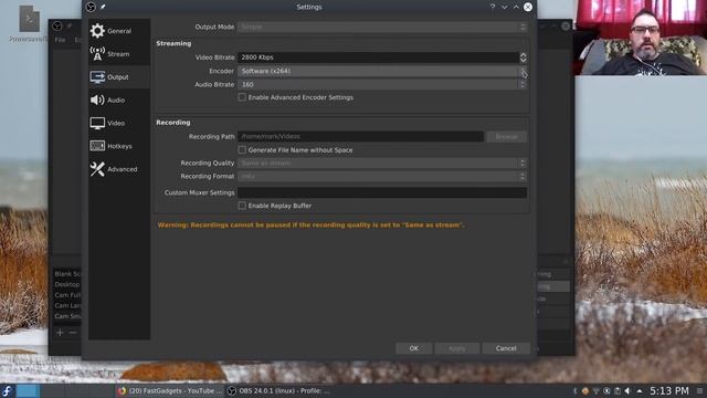 OBS Studio Settings in Linux: A Basic Primer