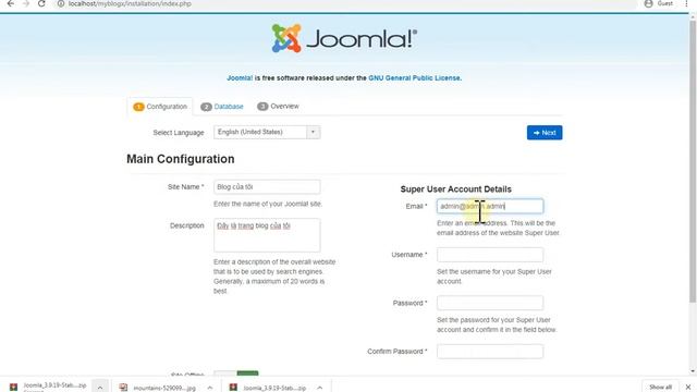 Joomla - làm blog trong 60 phút - phần 1