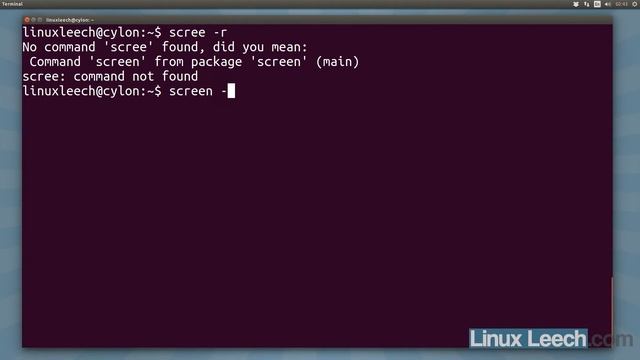 How to detach from gnu linux screen