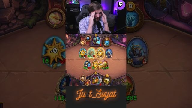 Побаловался Азеритами !#just_svyat #stream #twitch #hsbg #hs #shorts #hearthstone