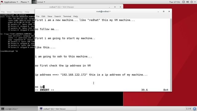 REDHAT : How to SSH with redhat terminal