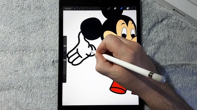 рисунок на IPad - Микки Маус # Drawing on iPad - Mickey Mouse