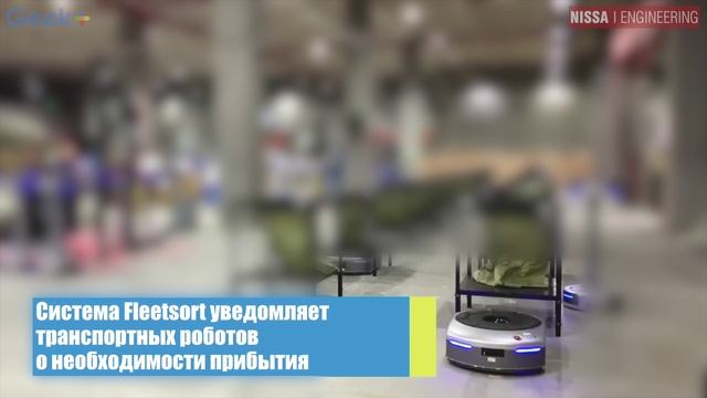 Сортировка посылок роботами от Geek+ fleetsort в электронной коммерции (Banggood)_conv