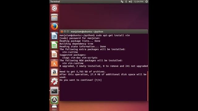 install vim in ubuntu (** No Audio **)