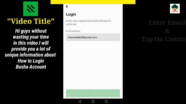 How to sign in busha account||Sign in busha account||Busha account login||UT 55