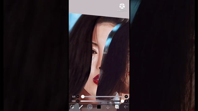 ใหม่ ดาวิกา : PORTRAIT DIGITAL PAINTING  🎨 ibis-paint app on iphone xr