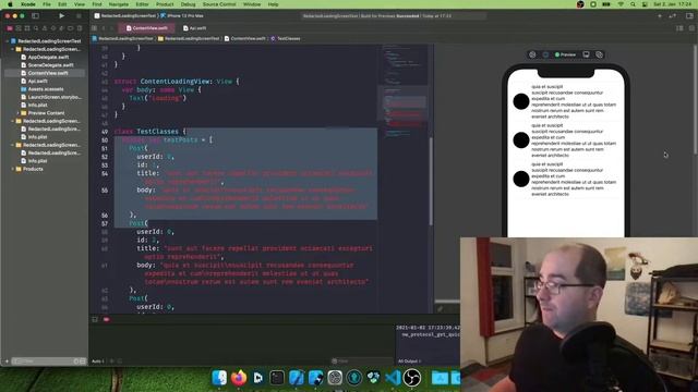 SwiftUI Skeleton Loading View - The Matthias iOS Development Show