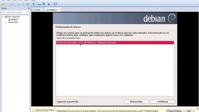 Recomendacion #31 - Virtualizar e Instalar Debian 7 Wheezy Estable Con VMware Workstation 9