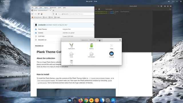 Customizing Elementary OS 5.1.6 with Elementary Tweaks, Plank and a new Icon Theme.