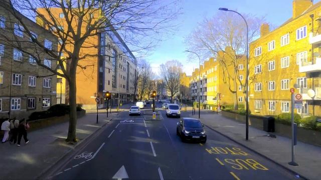 London 4K Bus Route 21Lewisham to Newington on Sunny Saturday