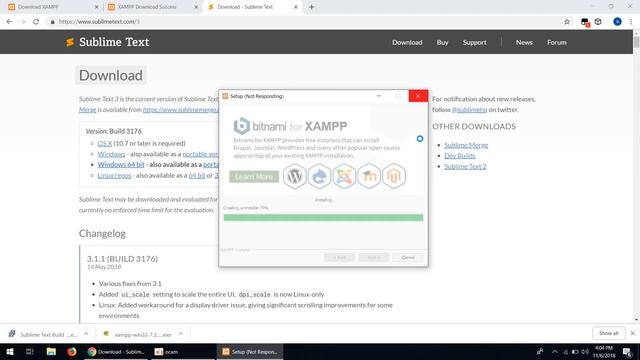 Installing xampp and sublime in sinhala