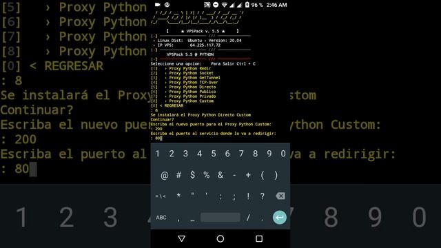 COMO CREAR UNA REDIRECCION PYTHON A CUALQUIER PUERTO