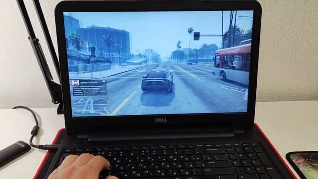 Тест GTA 5 на DELL Inspiron 3521-6982 i3 3217U/8GB/128GB SSD/AMD HD7670 1Gb/DVD-SMulti/WiFi/BT