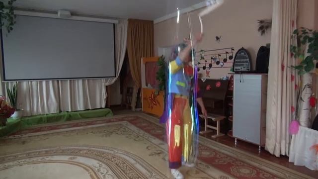 Шоу мыльных пузырей.