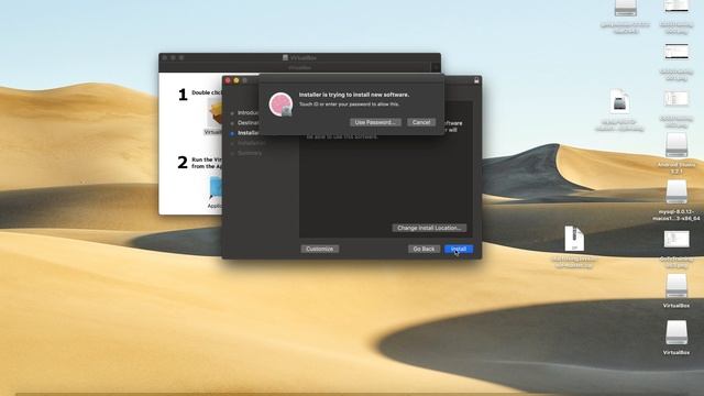 virtualbox installation failed mac 2018