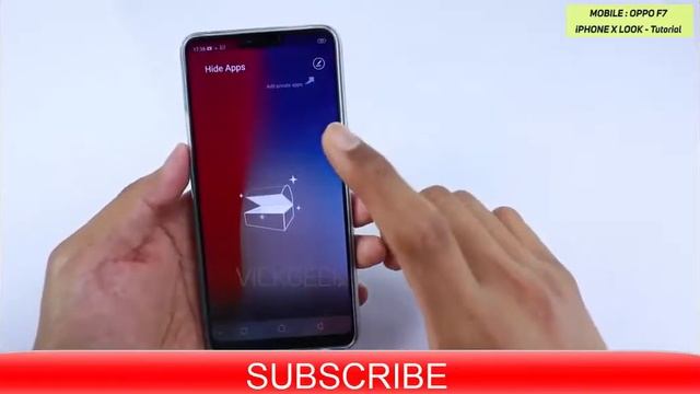 iphone x look of Oppo F7