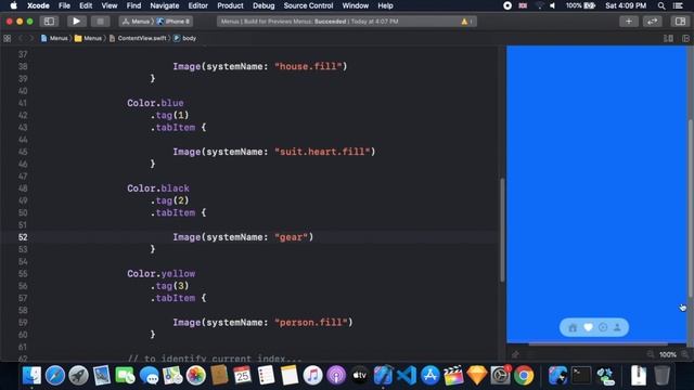 SwiftUI 2.0 Custom Tab View Page Icons - iOS 14 Menu's - Xcode 12 - SwiftUI 2.0 Tutorials