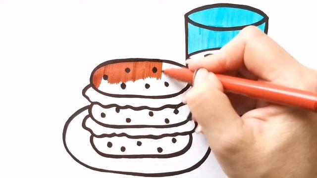 Как нарисовать ЗАВТРАК / мультик раскраска для детей / Нарисуй Ка