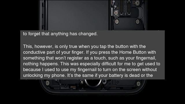 Why Does the Home Button on My iPhone 7 Feel Weird?