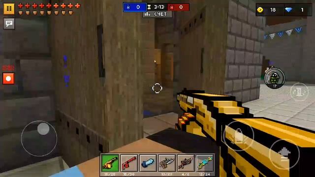 Играем в Pixel gun 3D😃 Игломет тащит!!!