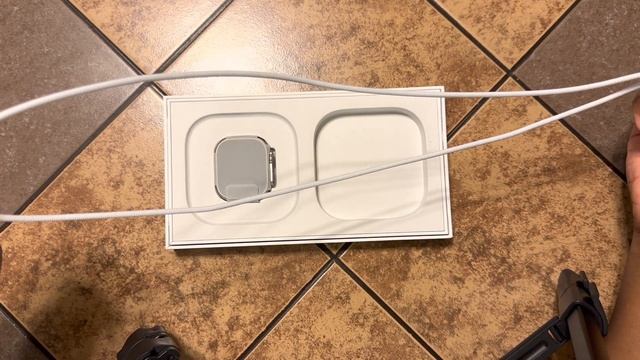 Apple Watch Ultra Titanium Case with White  Ocean Band 49mm