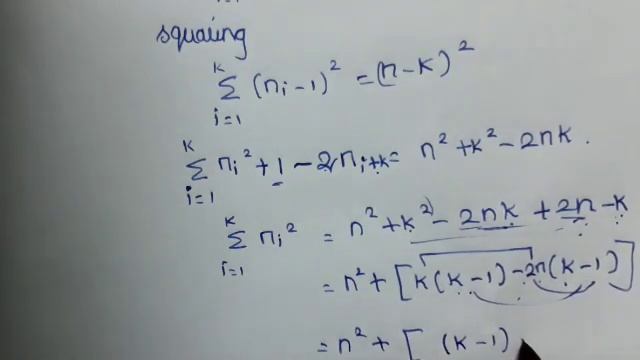 Prove theorem 1/2 (n-k) (n-k+1) in Tamil