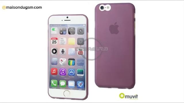 Housse iPhone 6 Muvit thinGEL Violet