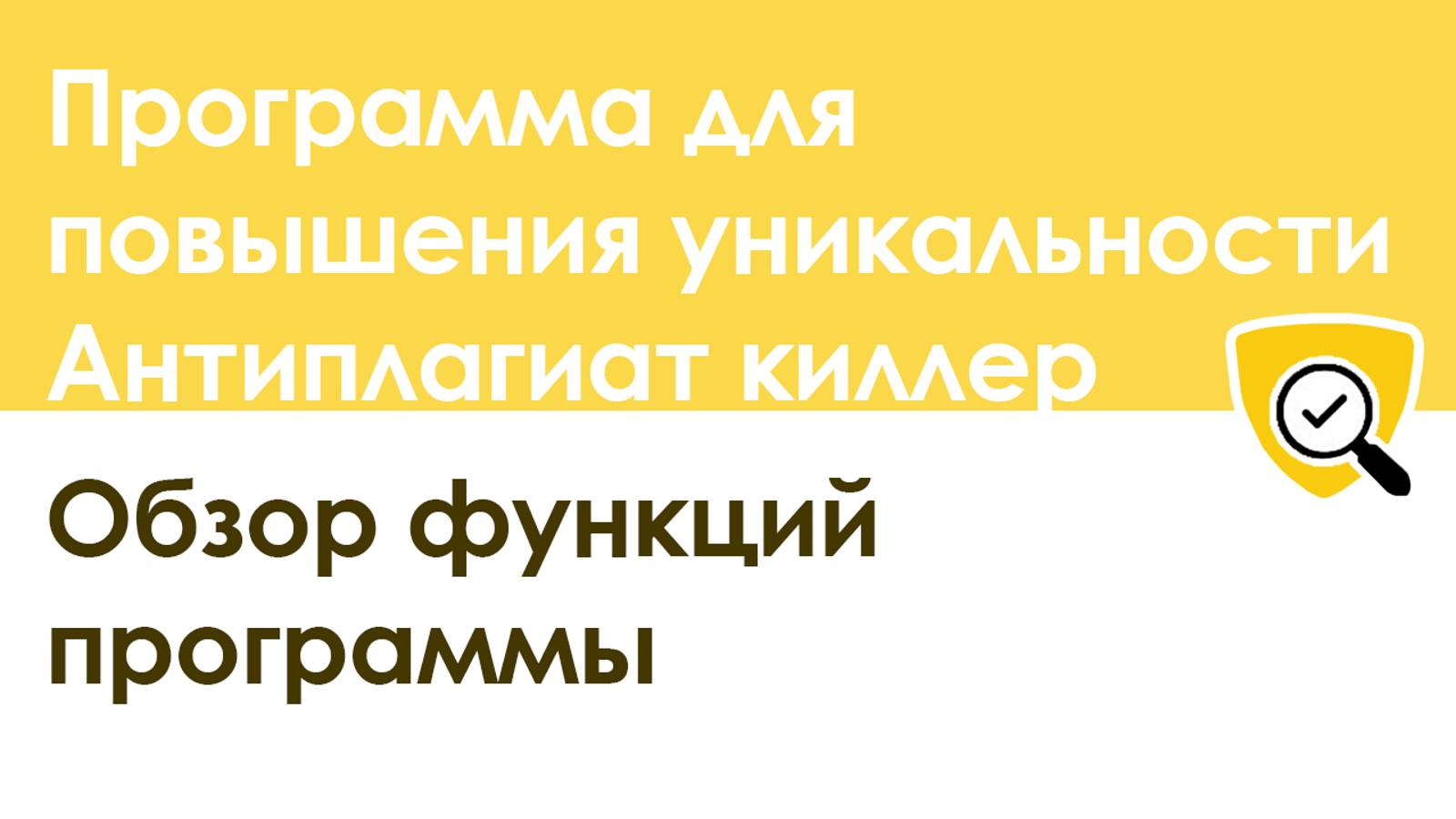 Программа для повышения уникальности текста Антиплагиат Киллер: профессиональная версия