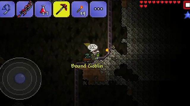 Terraria IOS Let's Play Part 7 Hunt for Life Crystals+Rocket Boots!