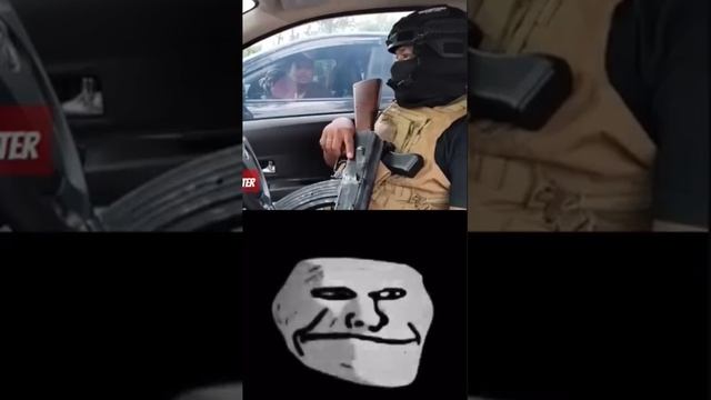 blud trying fight a soldier 💀 ｜ troll face meme (credit： to @banggaluh, @BangTampue)