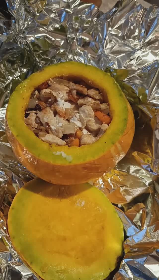 Очень вкусное блюдо из маленькой тыквы