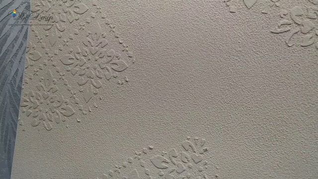 МАСТЕР-КЛАСС. Винтажная (выветренная) стена с трафаретом. Декоративная штукатурка МИЛАН. РусДекор.