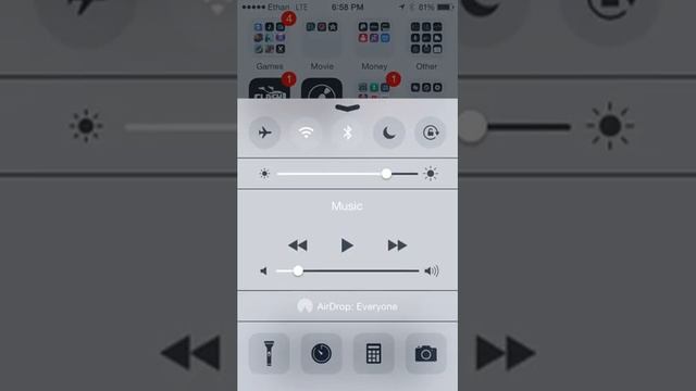 How to make your control center look like ios 8