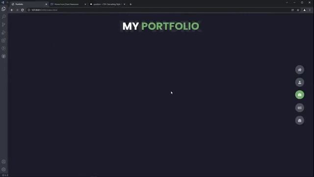 Portfolio Website Tutorial – Frontend Development with HTML, CSS, JavaScript